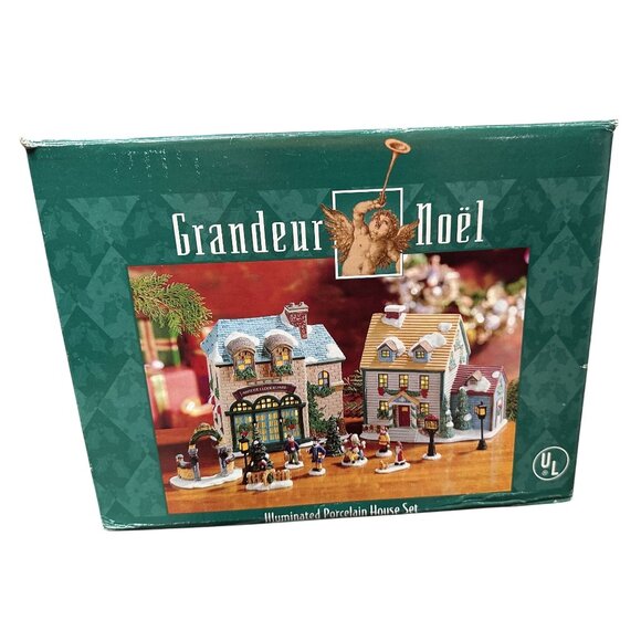 Grandeur Noel Illuminated House Clock Repair Shop 12 Accessory Piece Village - Picture 9 of 9